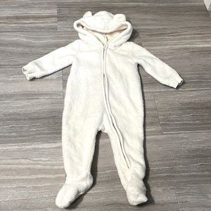 Gymboree Faux Fur Hooded Bunting Suit